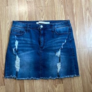 2 Jean Miniskirts Size 12